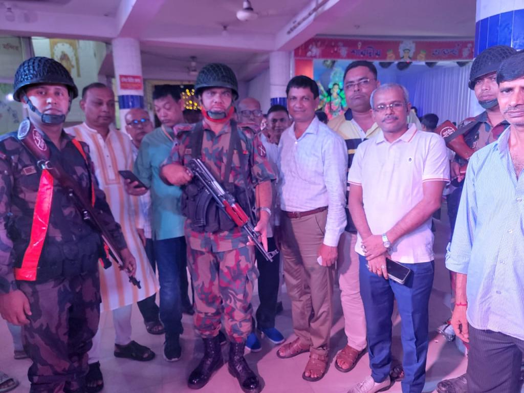 Autumn Durga Puja is celebrated in a peaceful and festive atmosphere